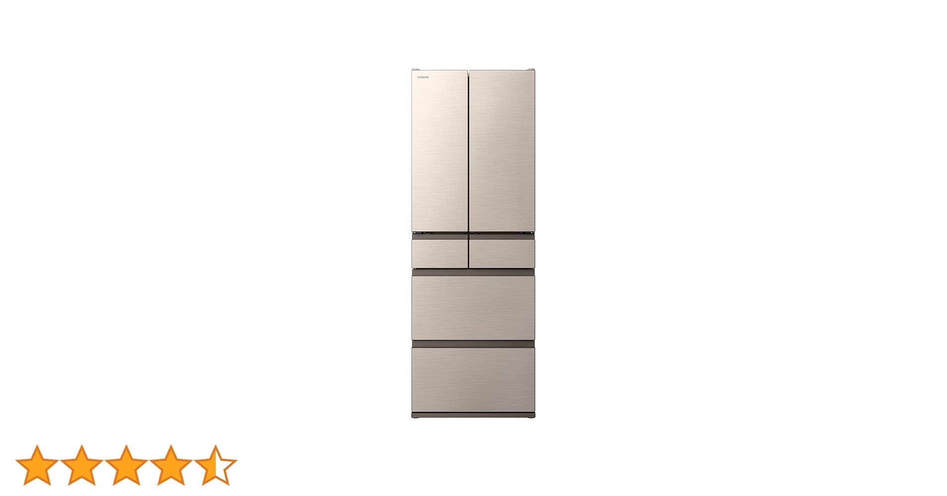 日立 冷蔵庫 478L フレンチドア R-HW48R XN クリスタルシャンパン 61LlAesiCbL.jpg_BO30,255,255,